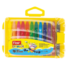Flair Creative Wax Crayons 12S