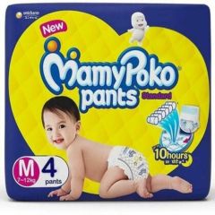 MamyPoko Pants ,Size Medium-4Pcs